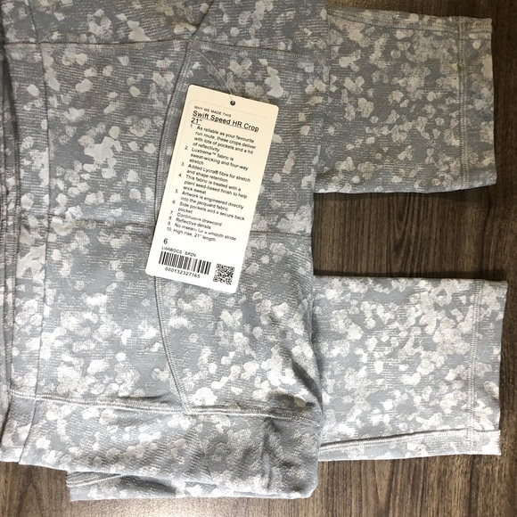 lululemon athletica Pants - NWT Swift speed HR crop 21” SIZE 6 grey